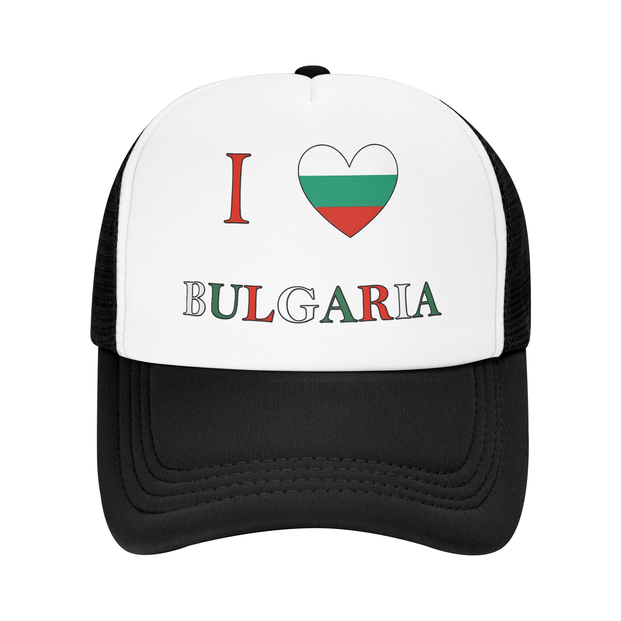 Trucker Cap Mesh - I Love Bulgaria Sun Hats Vintage