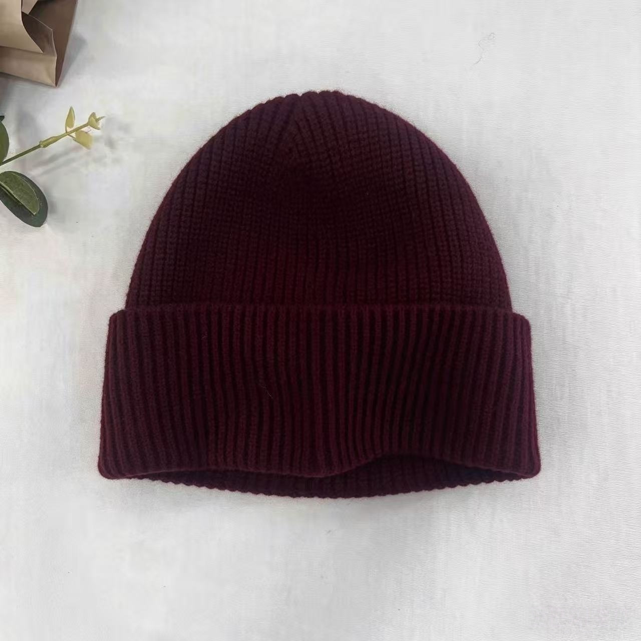 Navy Blue Ribbed Knit Thermal  – Beanie Cuffed Knit Bewertung und Preis