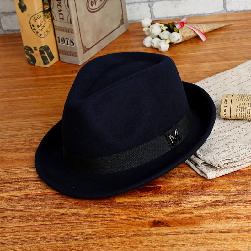 2025 Men Winter Thick Warm Fel – Fedora Hat Wool Bewertung und Preis