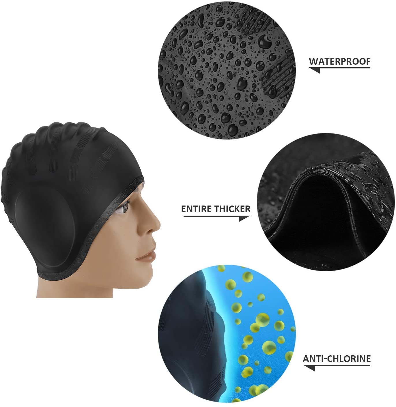 Adults Swimming Caps Men Women – Swim Hat Silicone Bewertung und Preis