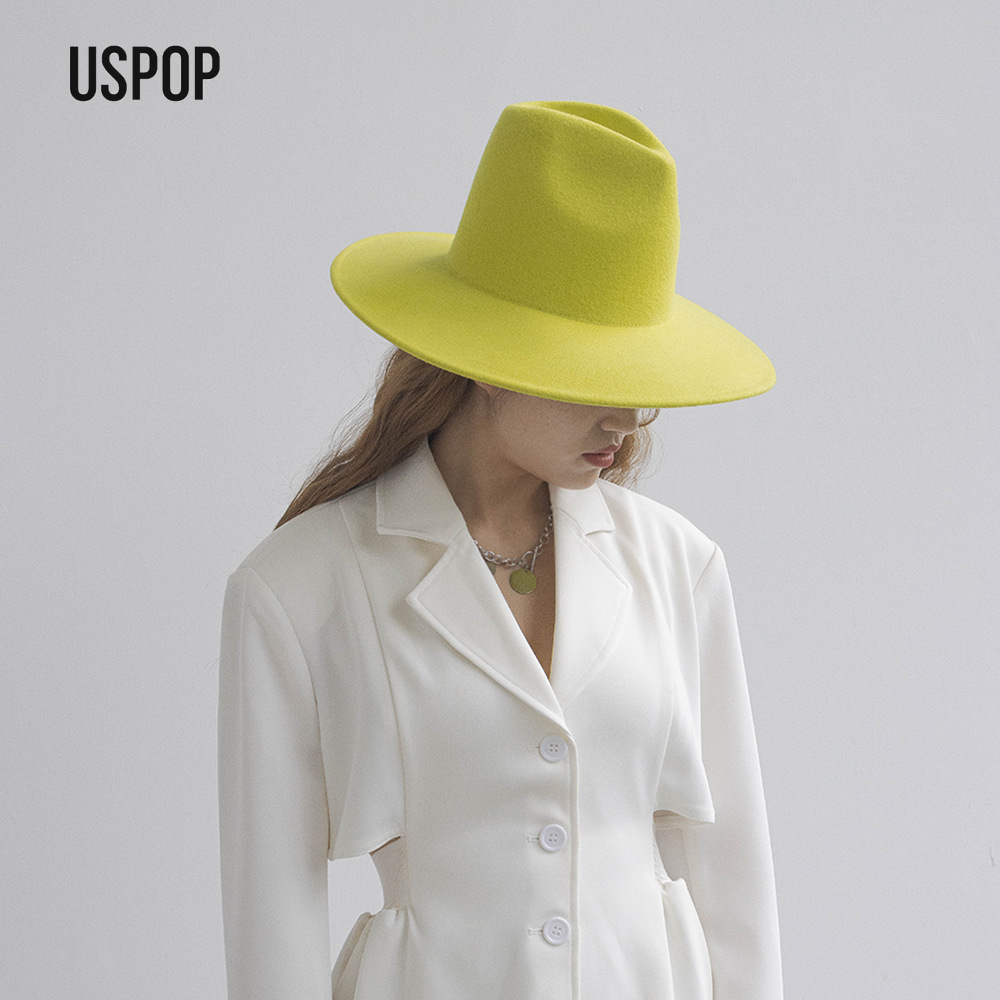 USPOP Autumn Winter Fashion Pl – Fedora Hat Wool Bewertung und Preis