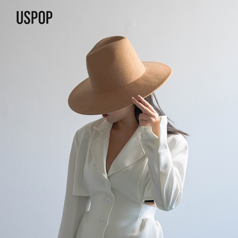 USPOP Autumn Winter Fashion Pl – Fedora Hat Wool Bewertung und Preis