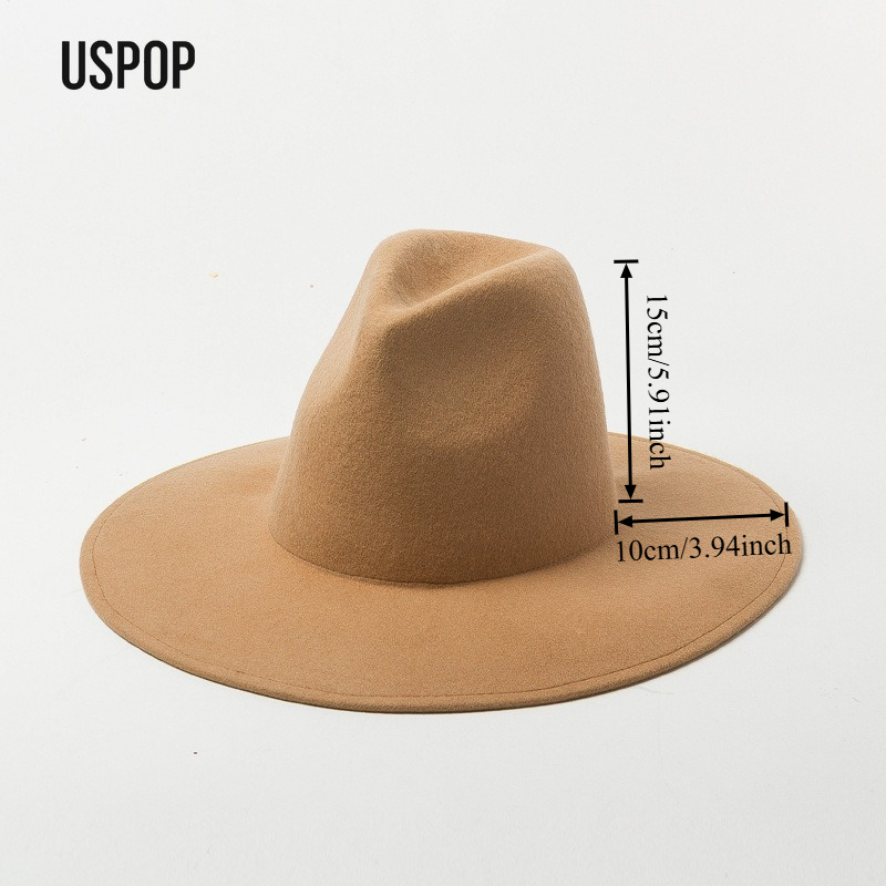 USPOP Autumn Winter Fashion Pl – Fedora Hat Wool Bewertung und Preis