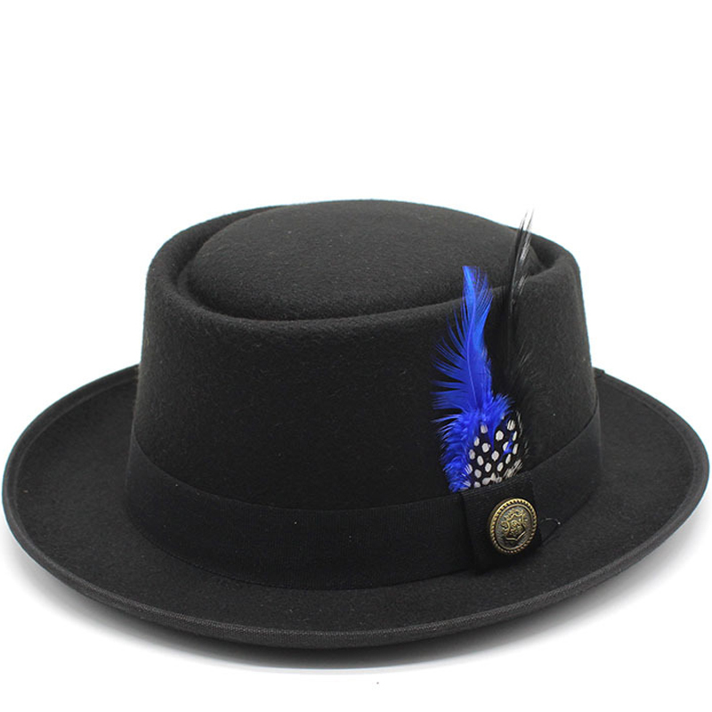 Vintage Pork Pie Hat Men Wide  – Fedora Hat Wool Bewertung und Preis