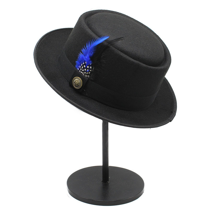 Vintage Pork Pie Hat Men Wide  – Fedora Hat Wool Bewertung und Preis
