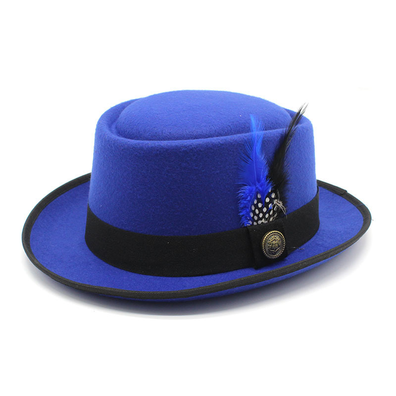 Vintage Pork Pie Hat Men Wide  – Fedora Hat Wool Bewertung und Preis