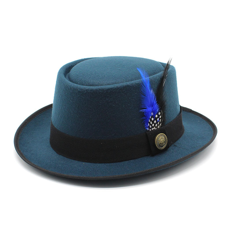 Vintage Pork Pie Hat Men Wide  – Fedora Hat Wool Bewertung und Preis