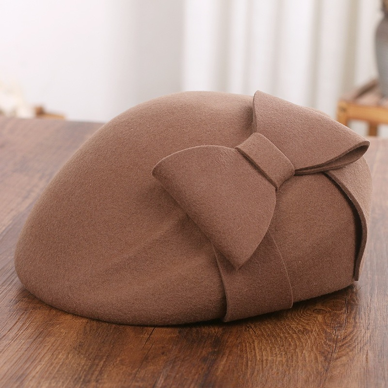 French Elegant Mesh-Bow Wool B – Beret French Wool Bewertung und Preis