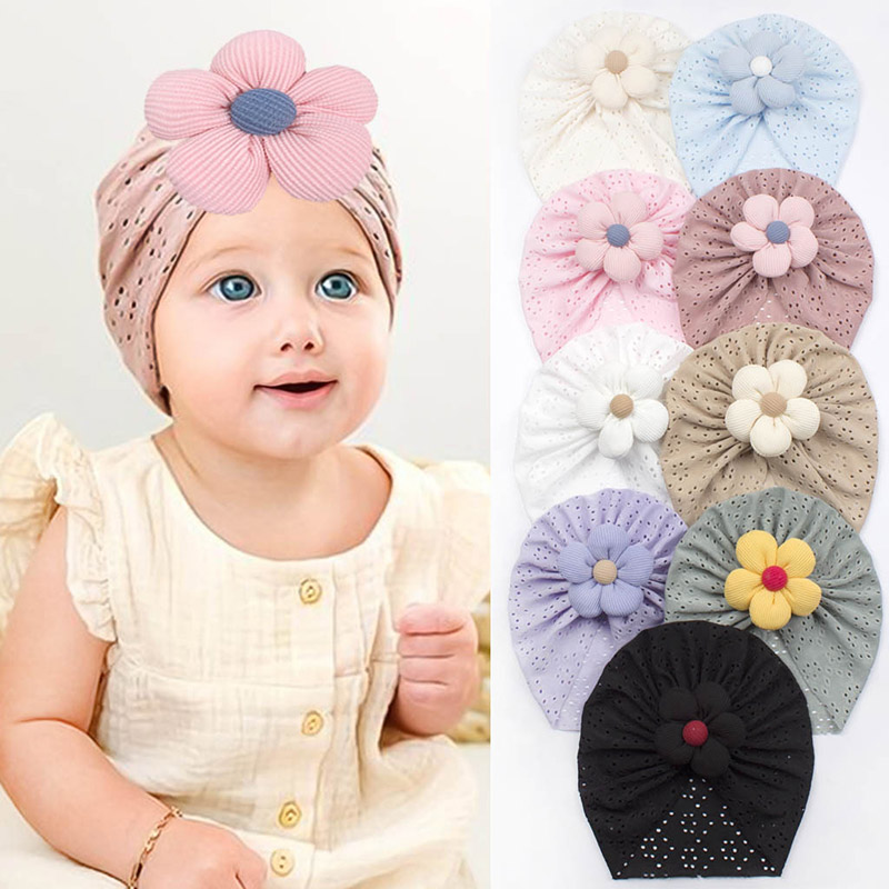 3D Flower Baby Turban Cap Summ – Dad Hat Cotton Bewertung und Preis