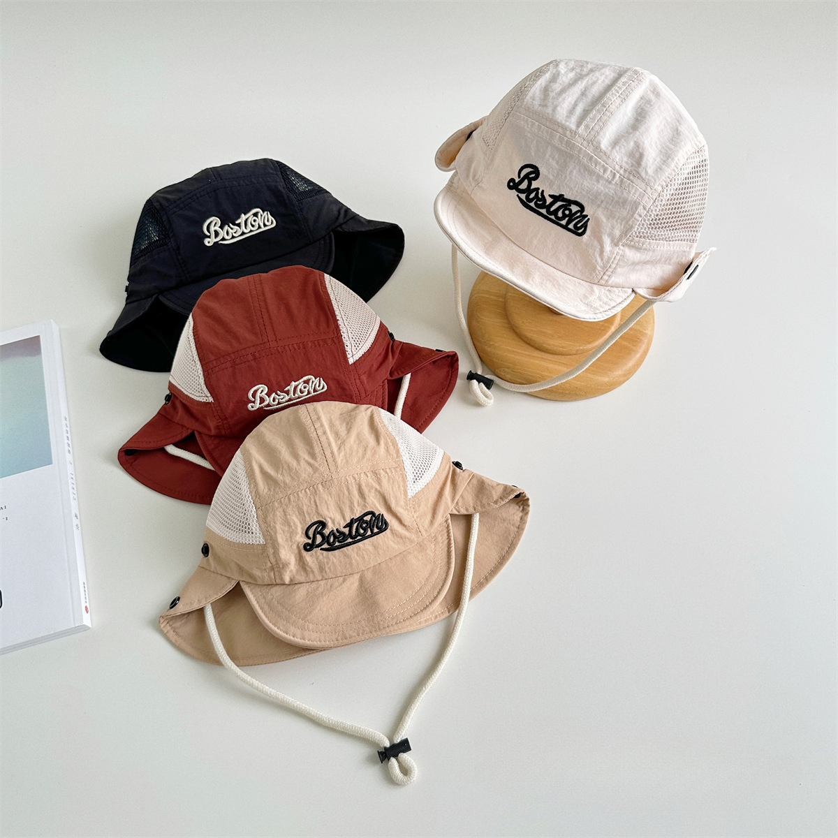 Letter Embroidered Baby Sun Ha – Bucket Hat Cotton Bewertung und Preis