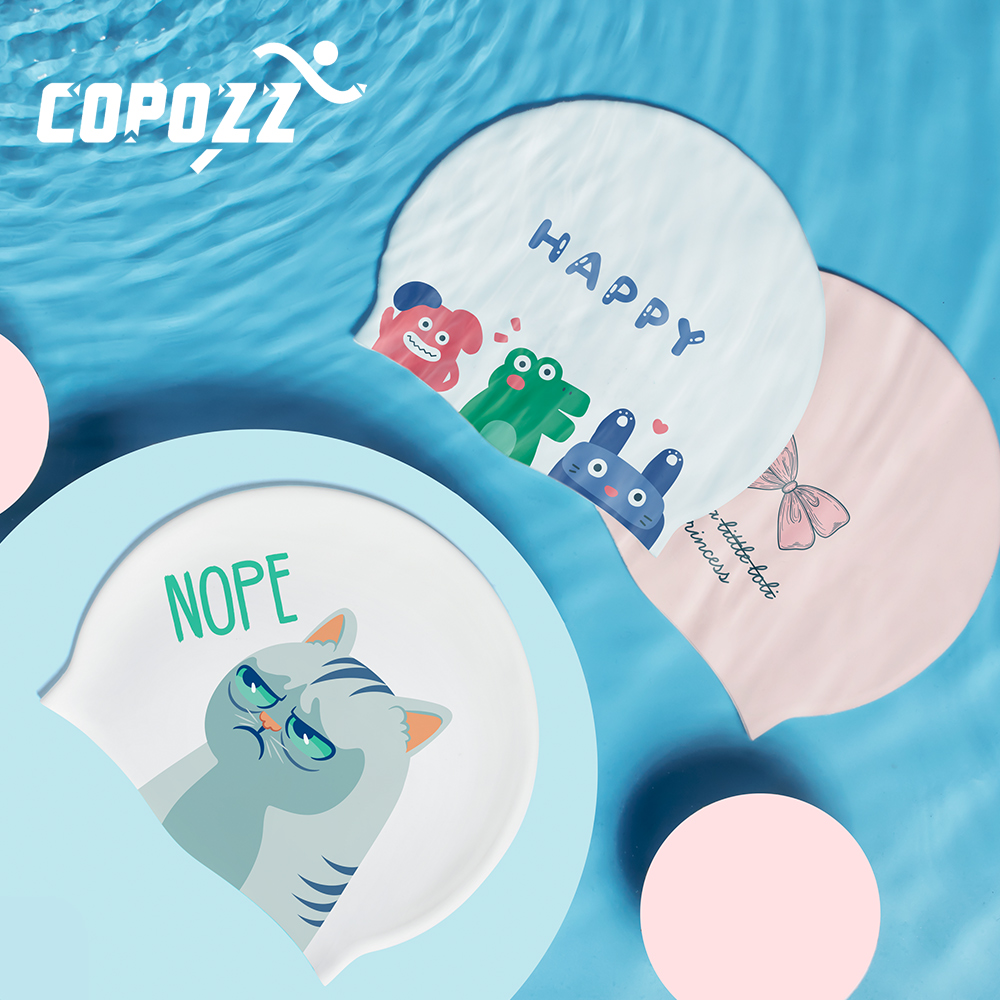 COPOZZ Water Sports Women Men  – Swim Hat Silicone Bewertung und Preis