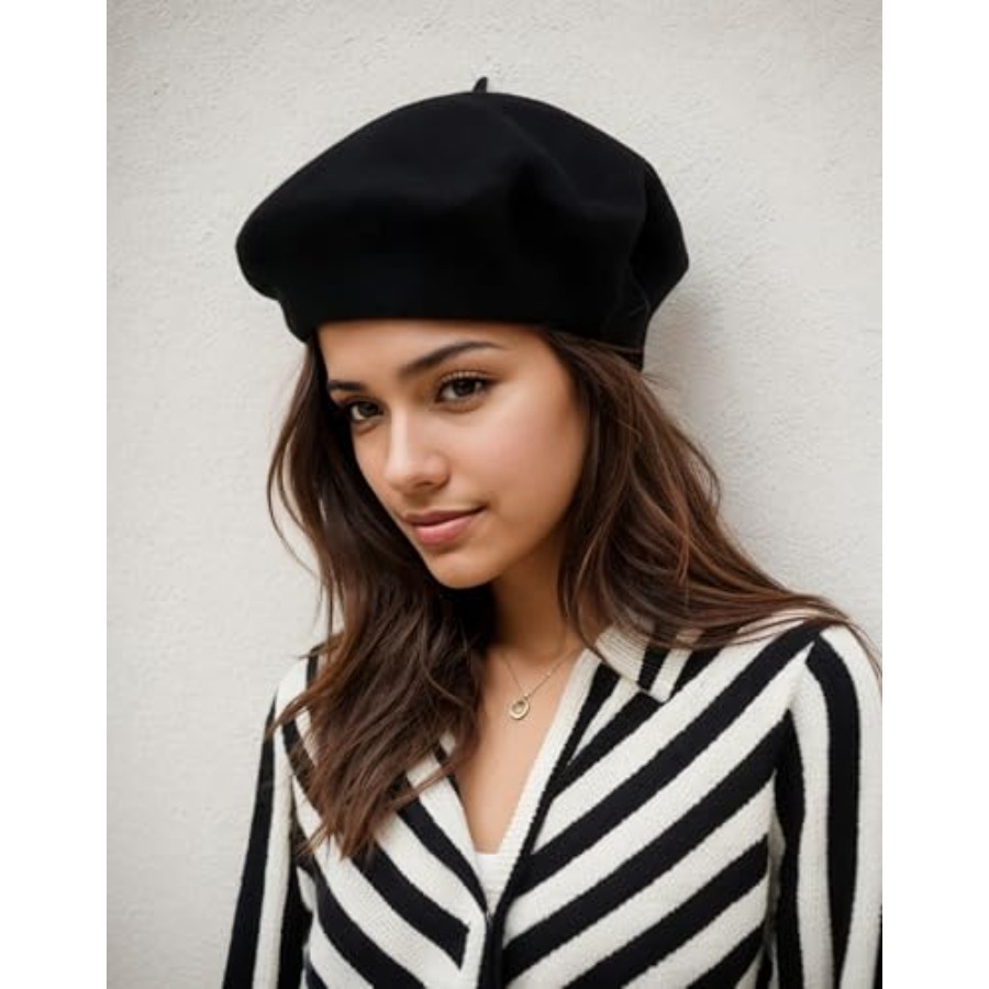 Women's ​​Beret Hats​​ - Frenc – Beret French Wool Bewertung und Preis
