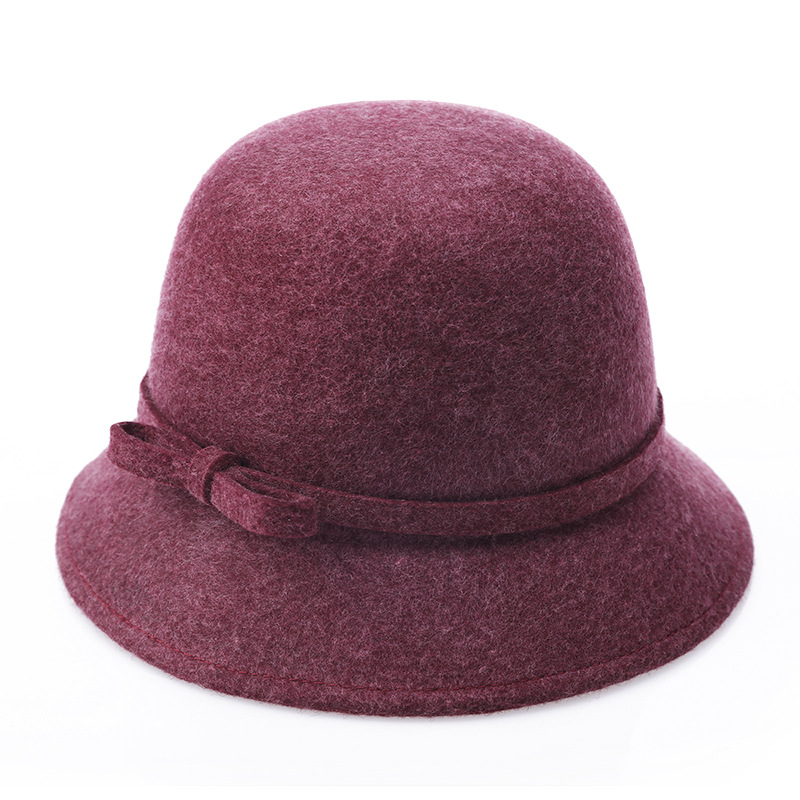 100% Real Wool Women Hats Autu – Fedora Hat Wool Bewertung und Preis