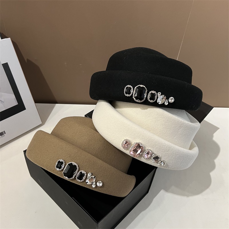 High quality rhinestone wool t – Fedora Hat Wool Bewertung und Preis