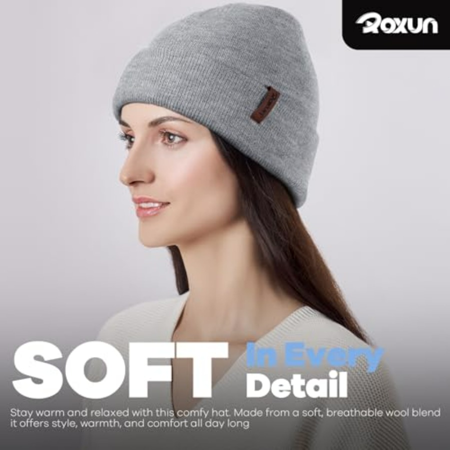 ROXUN Beanie for Men/Women Win – Beanie Cuffed Knit Bewertung und Preis