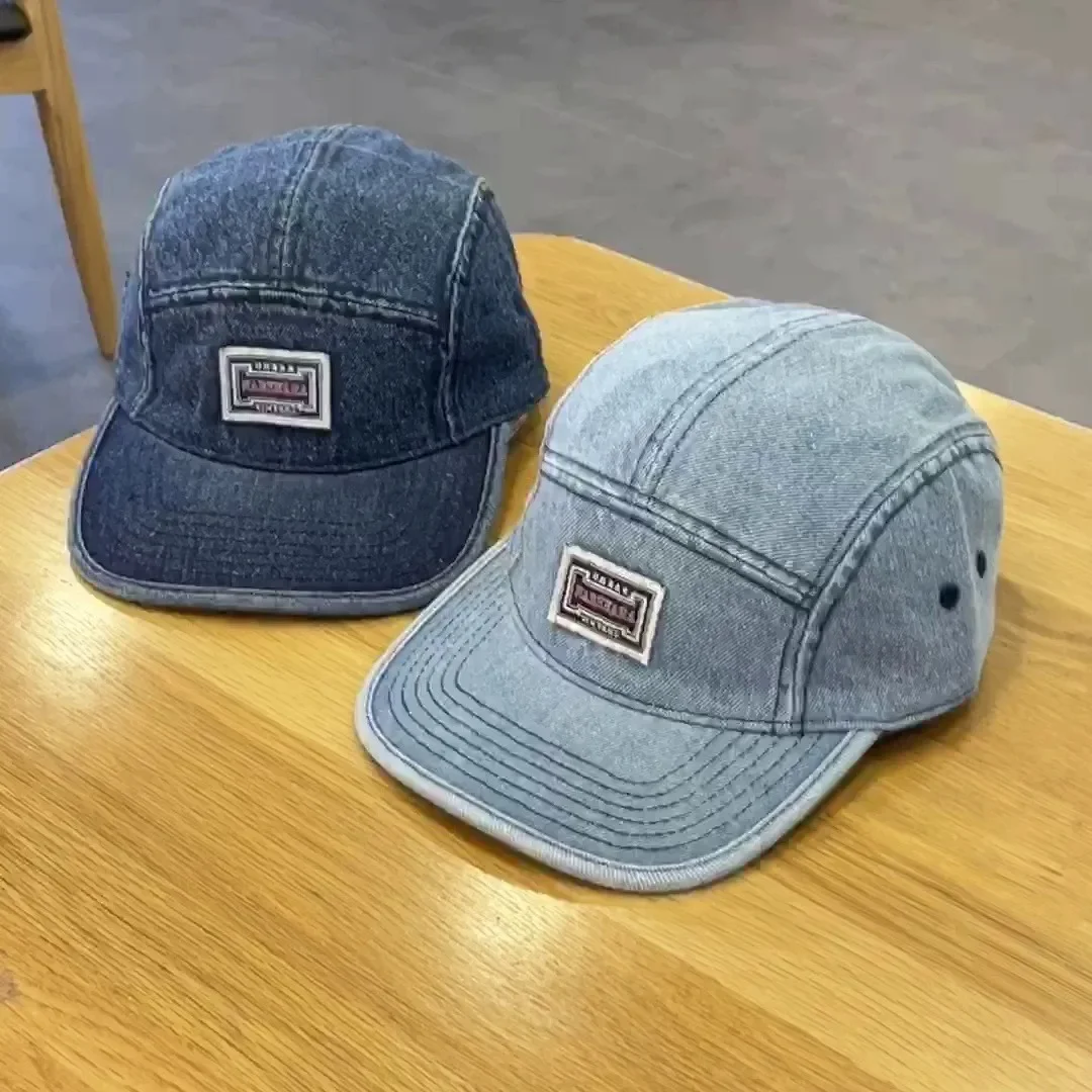 Vintage Flat Brim Denim Baseba – Corduroy Cap 5 Panel Bewertung und Preis