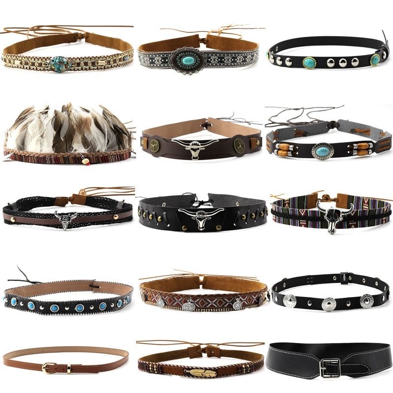 Retro Ethnic Style Belt, Headb – Cowboy Hat Straw Bewertung und Preis