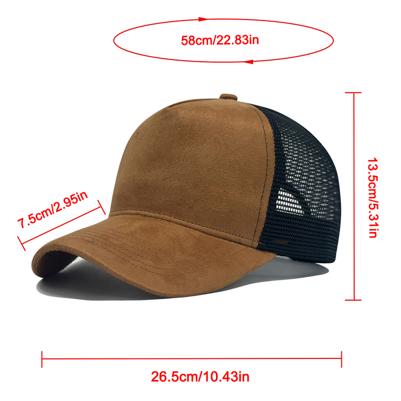 Suede Mesh Baseball Cap Men Ca – Trucker Cap Mesh Bewertung und Preis