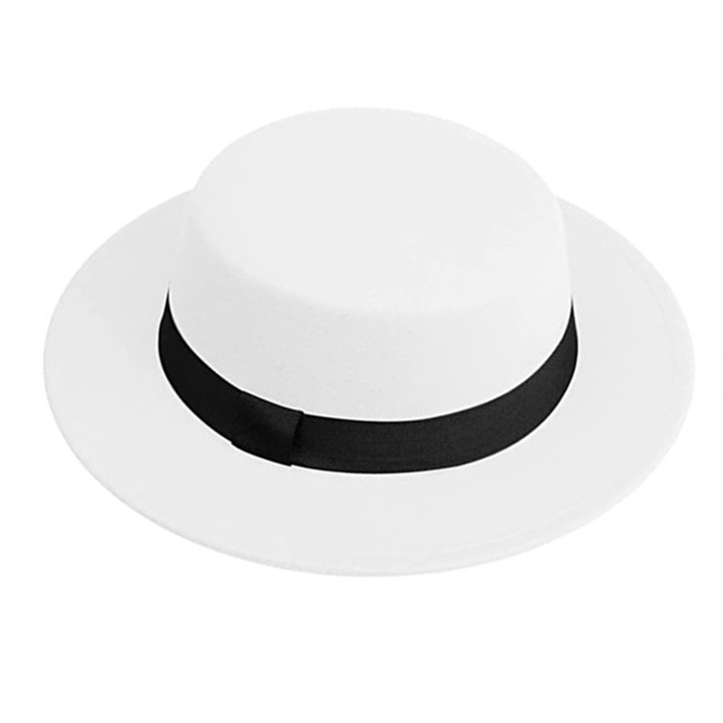 Men Women White Fedora Hat Fla – Fedora Hat Wool Bewertung und Preis