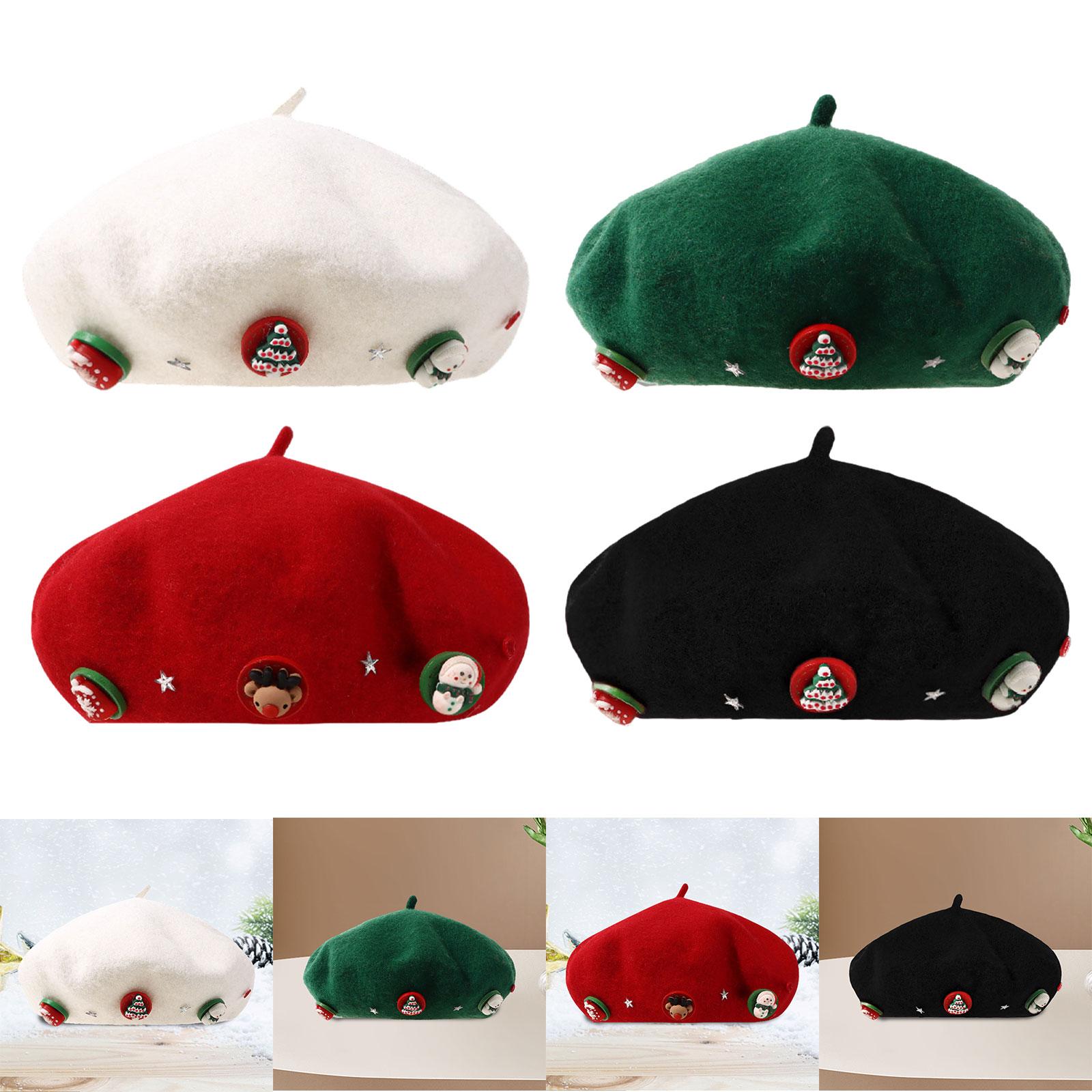 Christmas Beret Hat Women with – Beret French Wool Bewertung und Preis