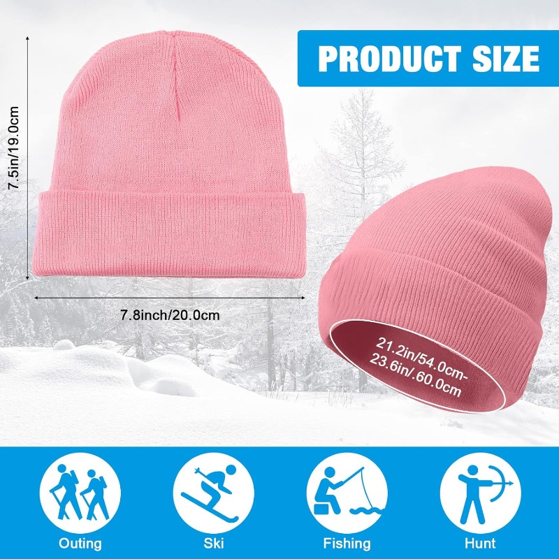1pc Winter Warm Thick Beanie H – Beanie Cuffed Knit Bewertung und Preis