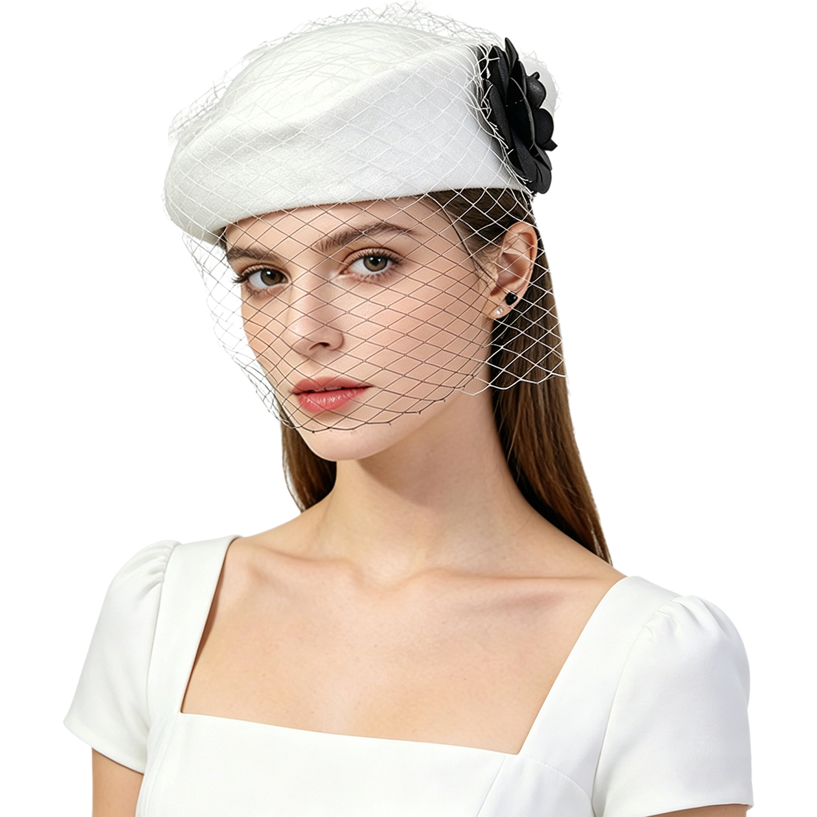 Vintage Artificial Flower Brid – Beret French Wool Bewertung und Preis
