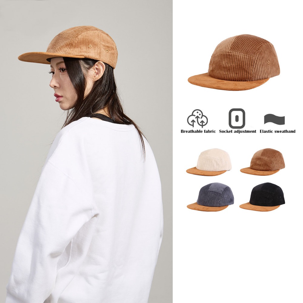 Versatile Retro Flat Brim Base – Corduroy Cap 5 Panel Bewertung und Preis