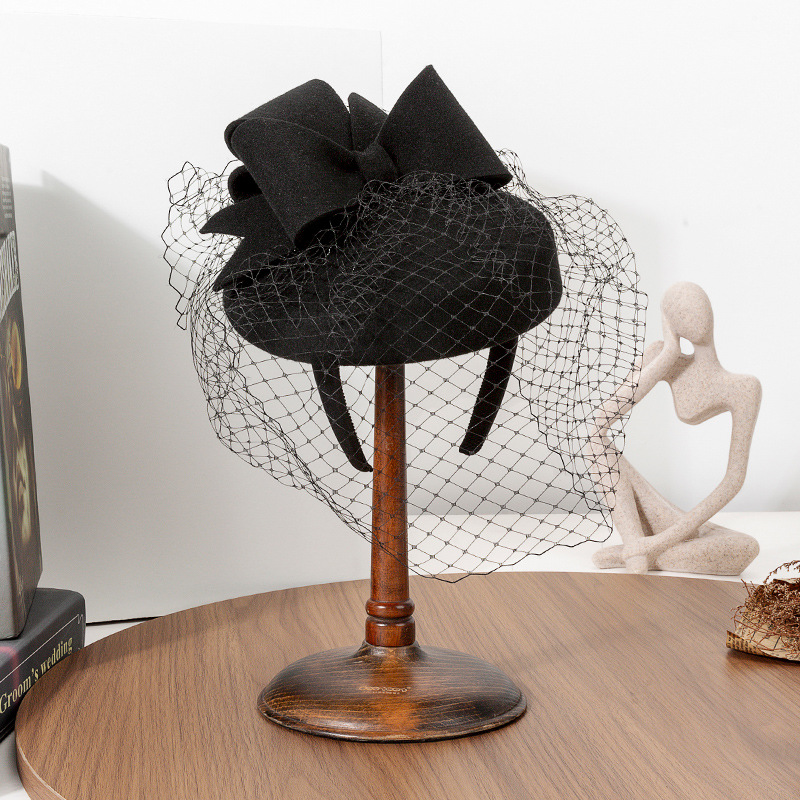 French Black Beret Fascinator  – Beret French Wool Bewertung und Preis