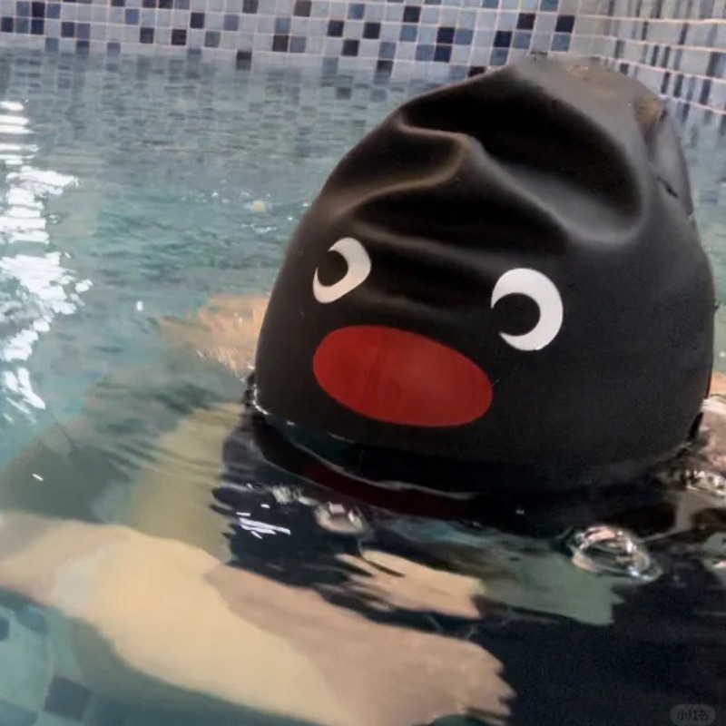 Funny Penguin Swim Cap for Adu – Swim Hat Silicone Bewertung und Preis