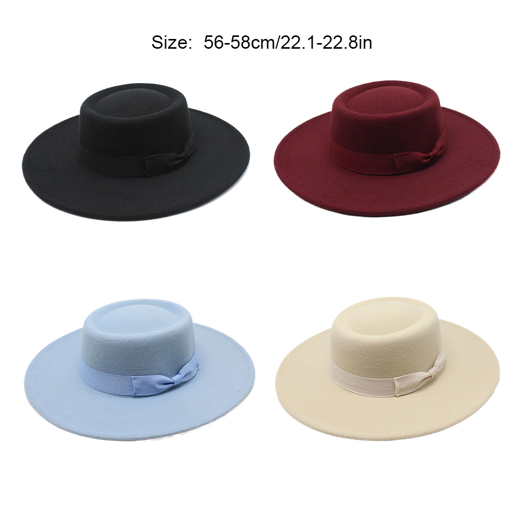 French Ladies Fedoras Top Bow  – Fedora Hat Wool Bewertung und Preis