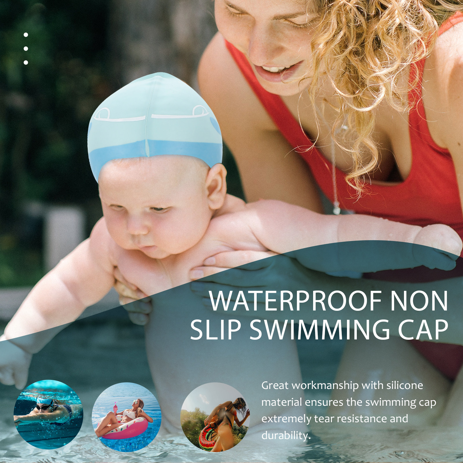 Silicone Cartoon Swimming Hat  – Swim Hat Silicone Bewertung und Preis