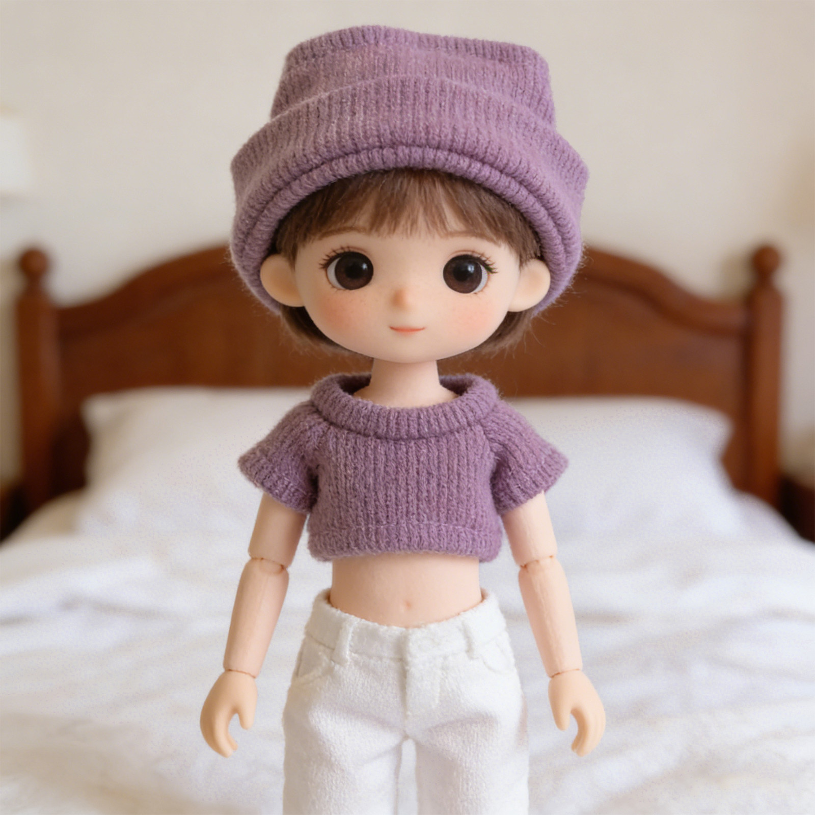 1Set Mini Clothes for 10Cm Kni – Beanie Cuffed Knit Bewertung und Preis