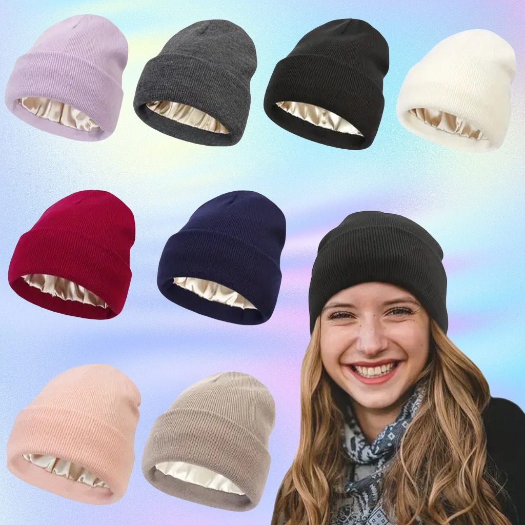 Unisex Satin Lined Anti Static – Beanie Cuffed Knit Bewertung und Preis