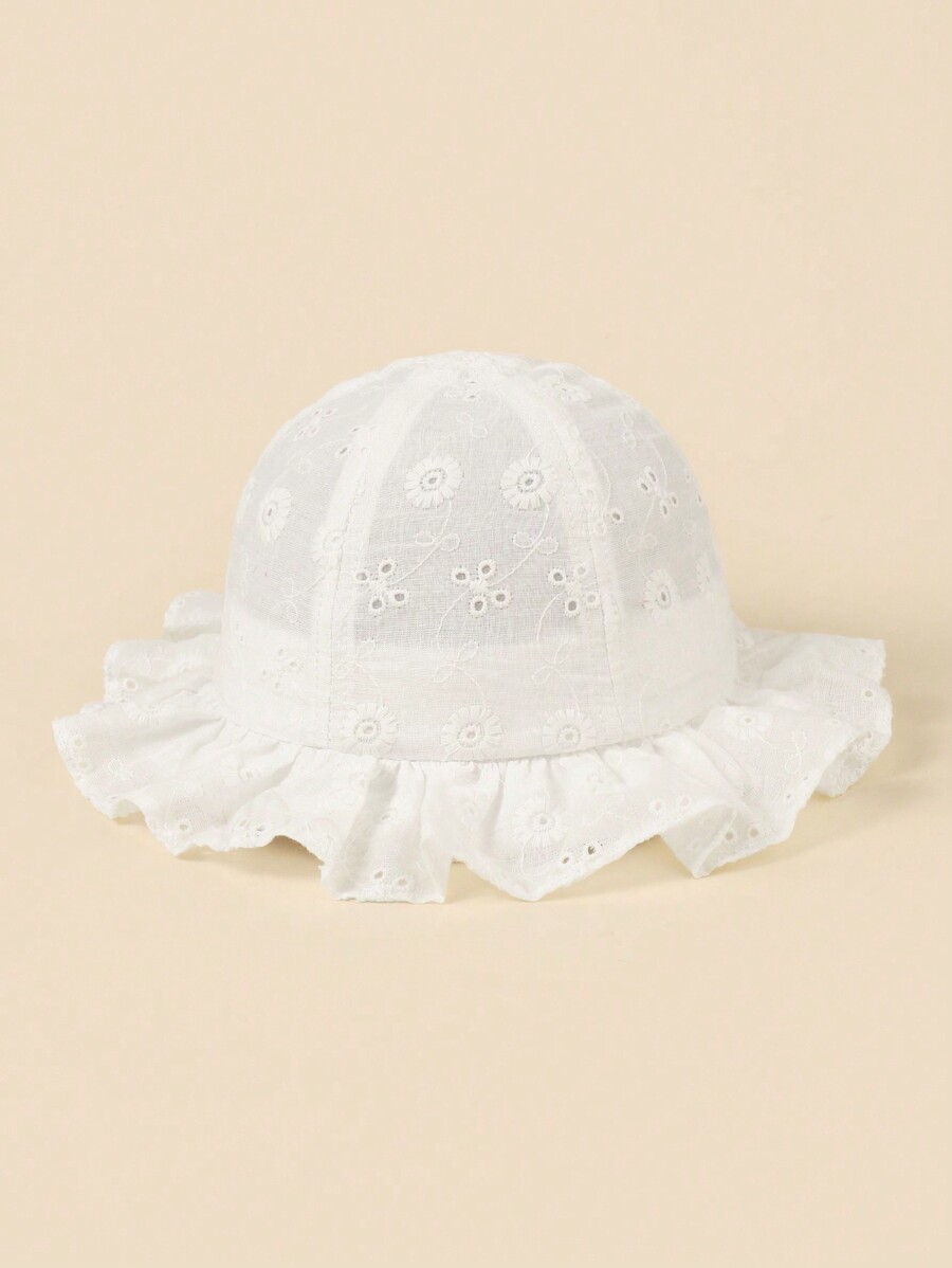 White Floral Embroidery Bucket – Bucket Hat Cotton Bewertung und Preis