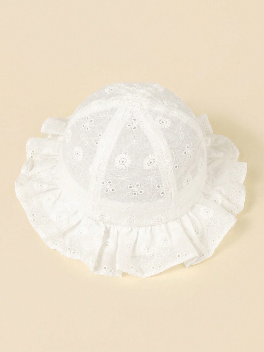 White Floral Embroidery Bucket – Bucket Hat Cotton Bewertung und Preis
