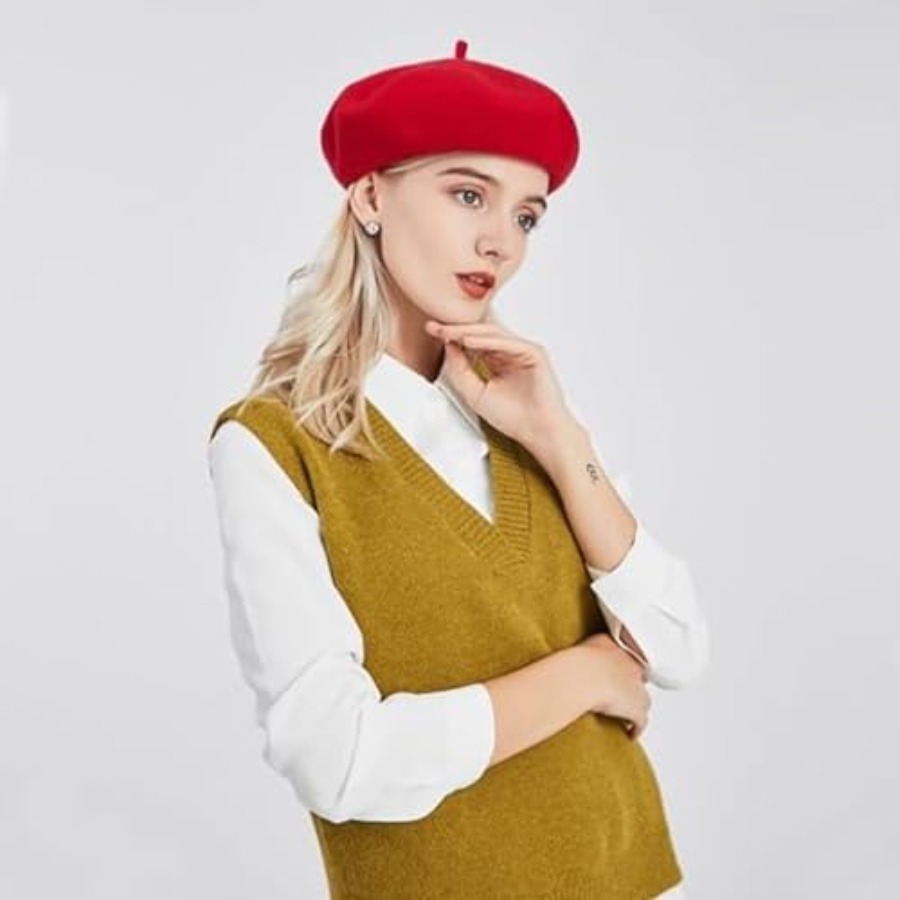 Women's Beret Hats Chic French – Beret French Wool Bewertung und Preis