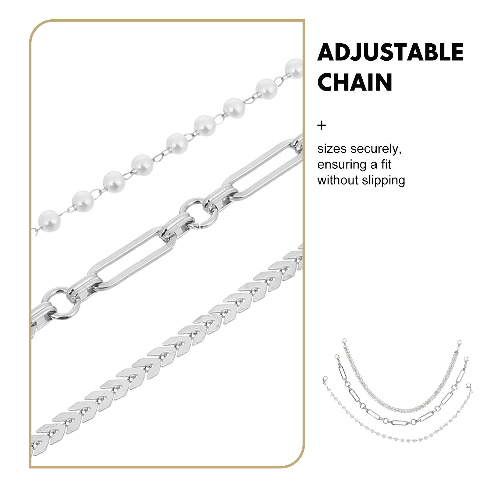 3Pcs Detachable Hat Chains for – Trucker Cap Mesh Bewertung und Preis