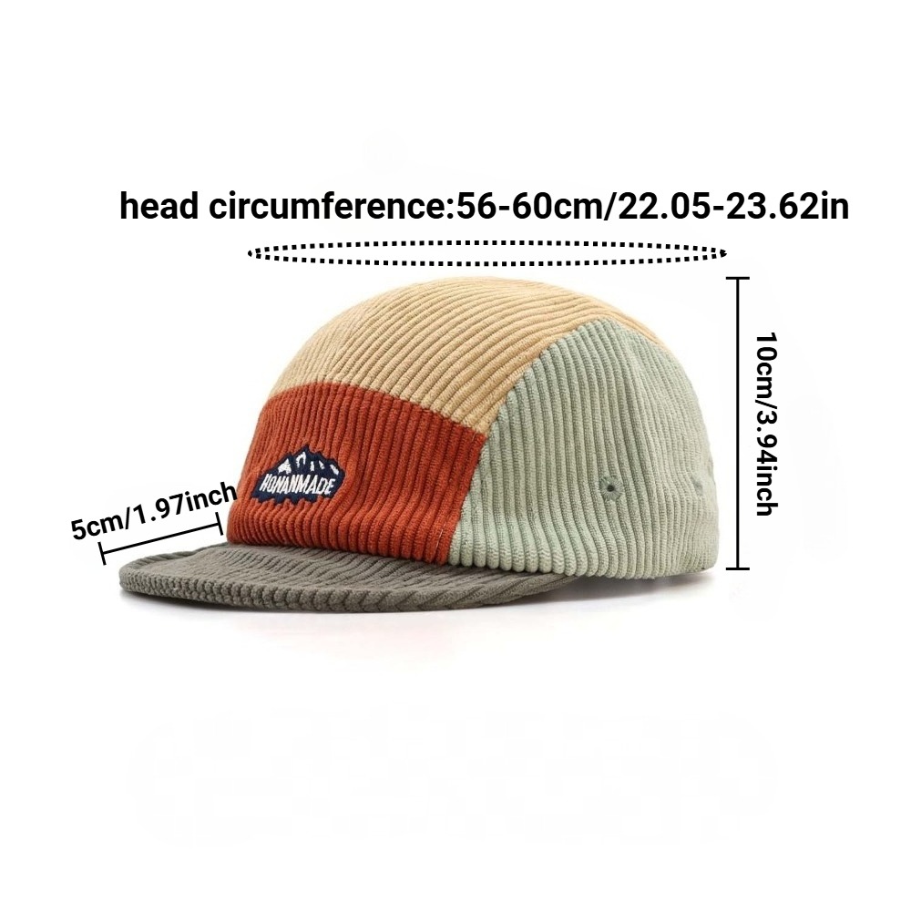 5 Panel Short Brim Cap, Vintag – Corduroy Cap 5 Panel Bewertung und Preis