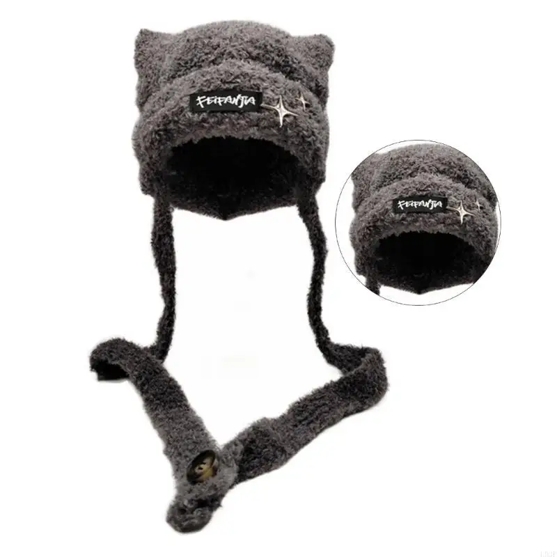 L93F Handmade Knit Ear Trapper – Winter Trapper Hat Bewertung und Preis
