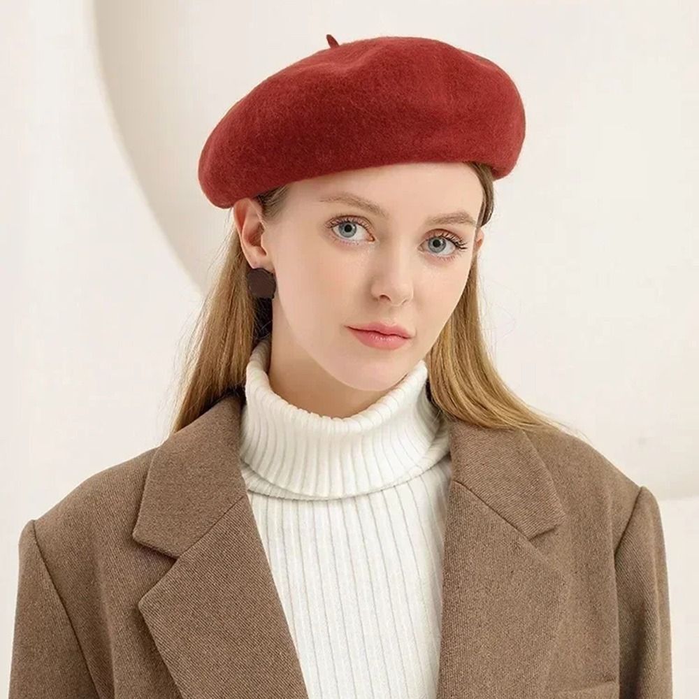 Fashion Warm Winter Wool Beret – Beret French Wool Bewertung und Preis