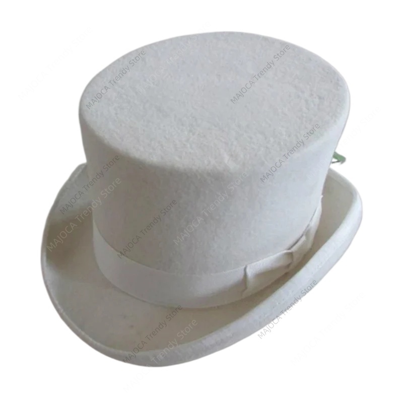 White Hat 100%Wool Felt Top Ha – Fedora Hat Wool Bewertung und Preis