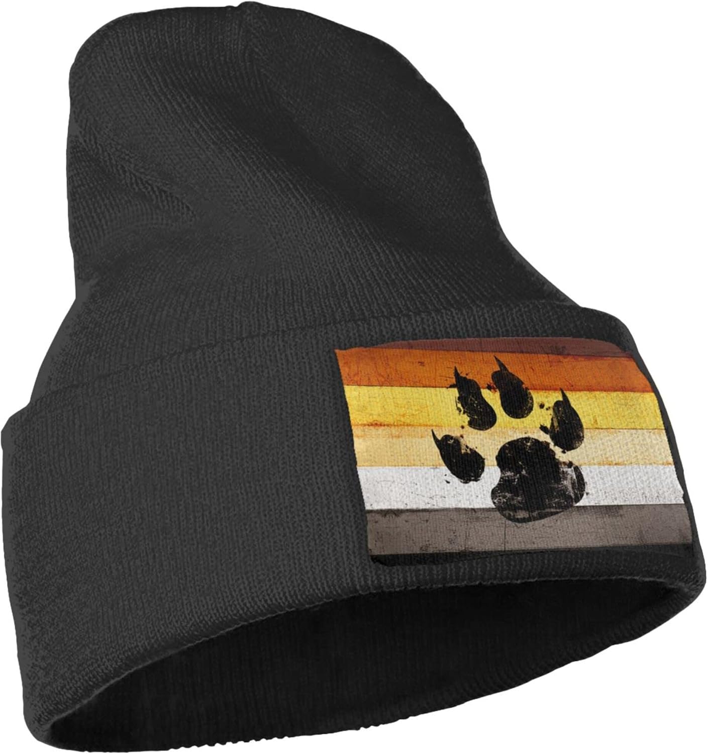 Gay Flag Bear paw LGBT Knit Be – Beanie Cuffed Knit Bewertung und Preis