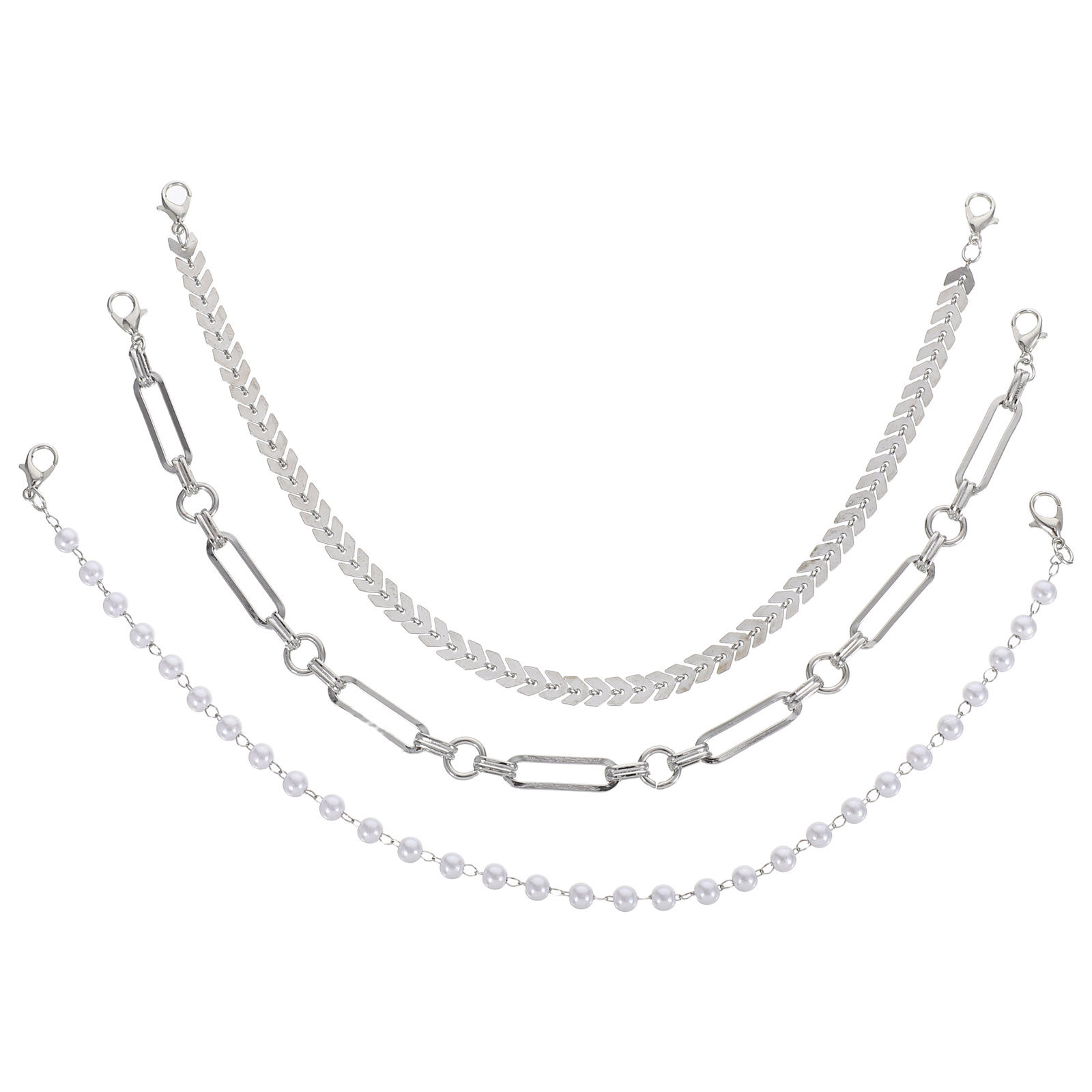 3Pcs Minimalist Hat Chains Set – Trucker Cap Mesh Bewertung und Preis