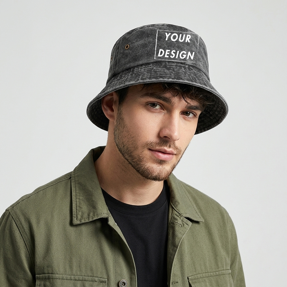 Custom Washed Vintage Bucket H – Bucket Hat Cotton Bewertung und Preis