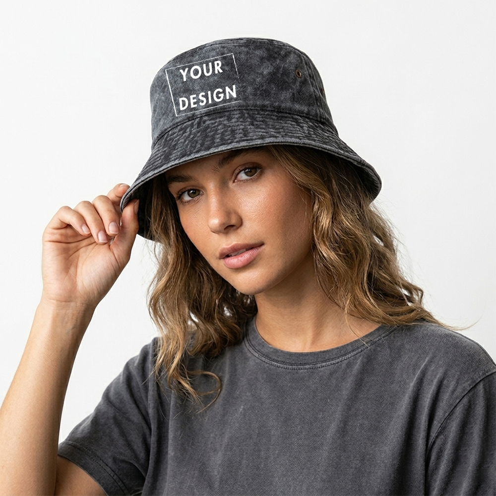 Custom Washed Vintage Bucket H – Bucket Hat Cotton Bewertung und Preis