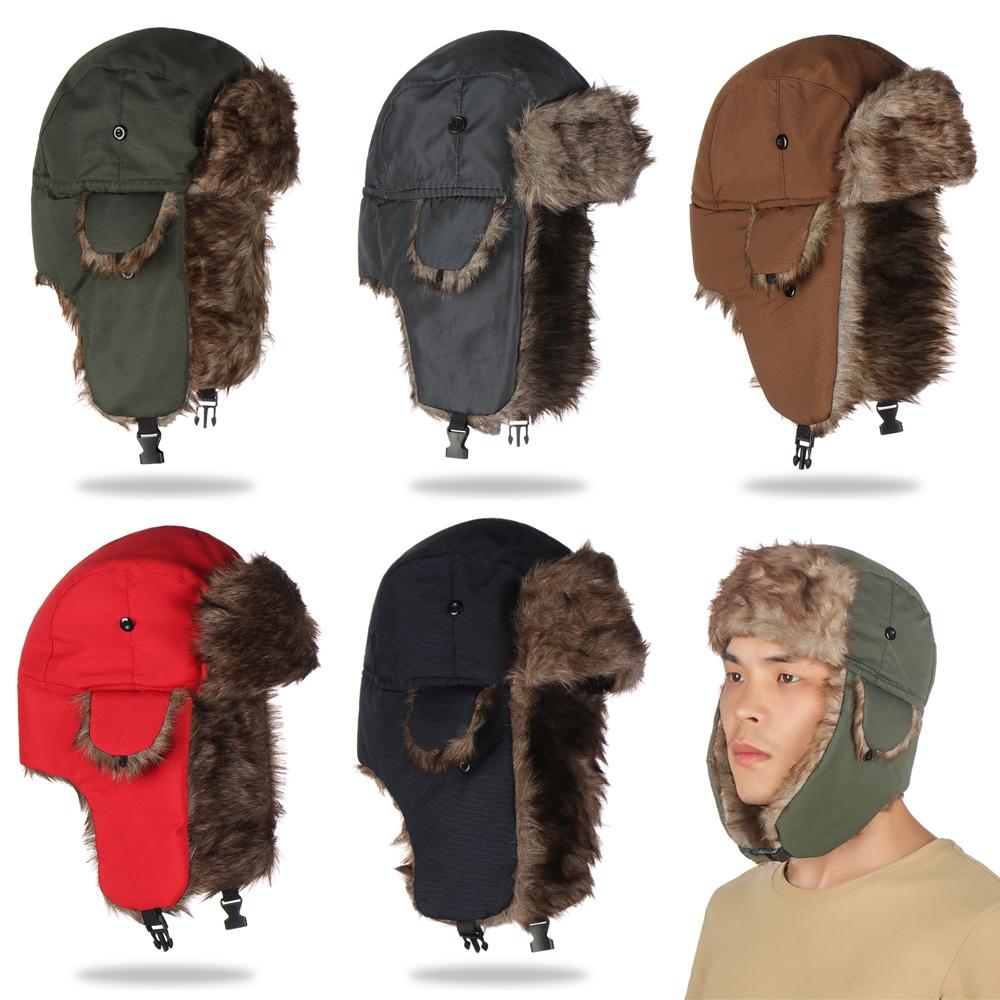 Men Women Fur Trapper Ski Hat  – Winter Trapper Hat Bewertung und Preis
